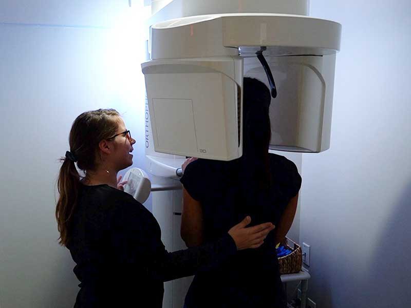 Birmingham dental patient receiving a mouth scan